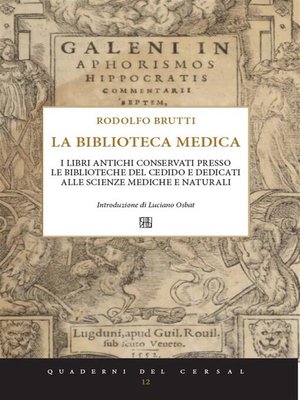 cover image of Biblioteca Medica